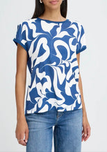 Load image into Gallery viewer, Blair Top - Blue Swirls