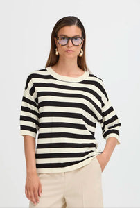 Morla Stripe Top - Black/White