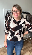 Load image into Gallery viewer, Pieta Top - Cow Print
