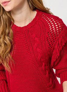 Joe Browns Sienna Fringed Cable Jumper