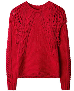 Joe Browns Sienna Fringed Cable Jumper