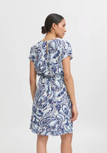 Load image into Gallery viewer, Blue Paisley Short Dress
