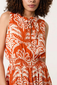 Barcela Dress ~ Burnt Orange