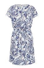 Load image into Gallery viewer, Blue Paisley Short Dress

