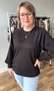 Pusti sweat Top - Black
