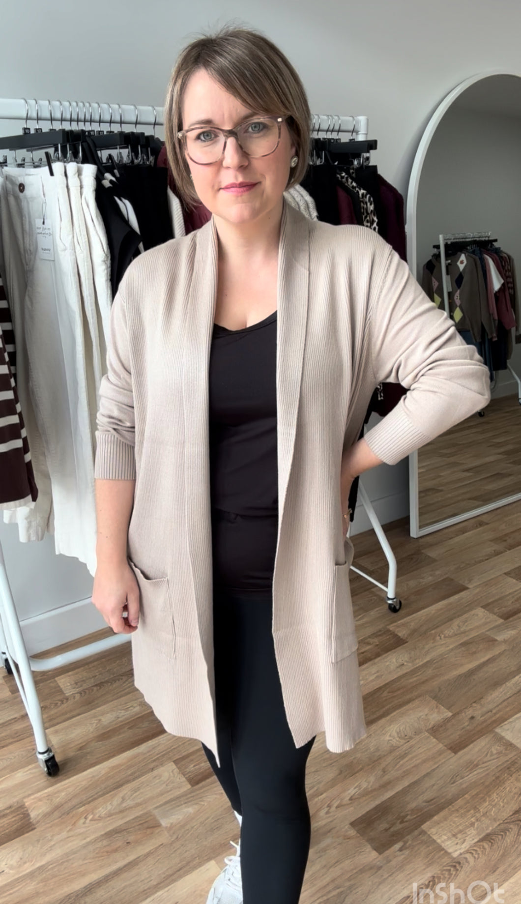 Casual Cardi - Oatmeal RRP £28 Outlet Price
