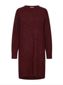 Emma Jumper Dress - Wine