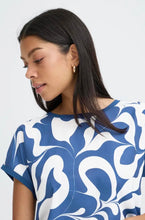 Load image into Gallery viewer, Blair Top - Blue Swirls
