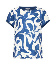 Load image into Gallery viewer, Blair Top - Blue Swirls
