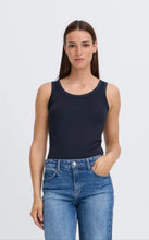 Load image into Gallery viewer, Silky Trim Vest - Navy
