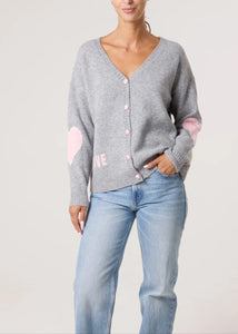 Pink Heart Cardi