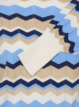 Load image into Gallery viewer, Chevron Pointelle Jumper - Della Blue
